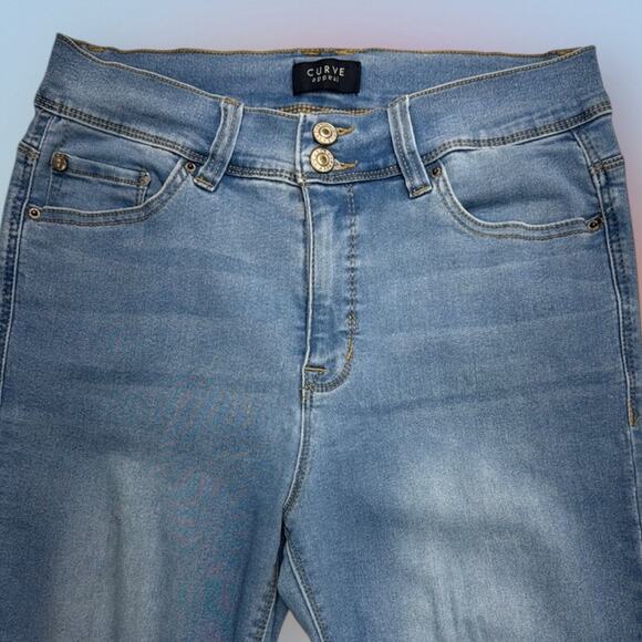 CURVE APPEAL Women’s 8/29 High Rise Blue Jeans - Picture 1 of 4